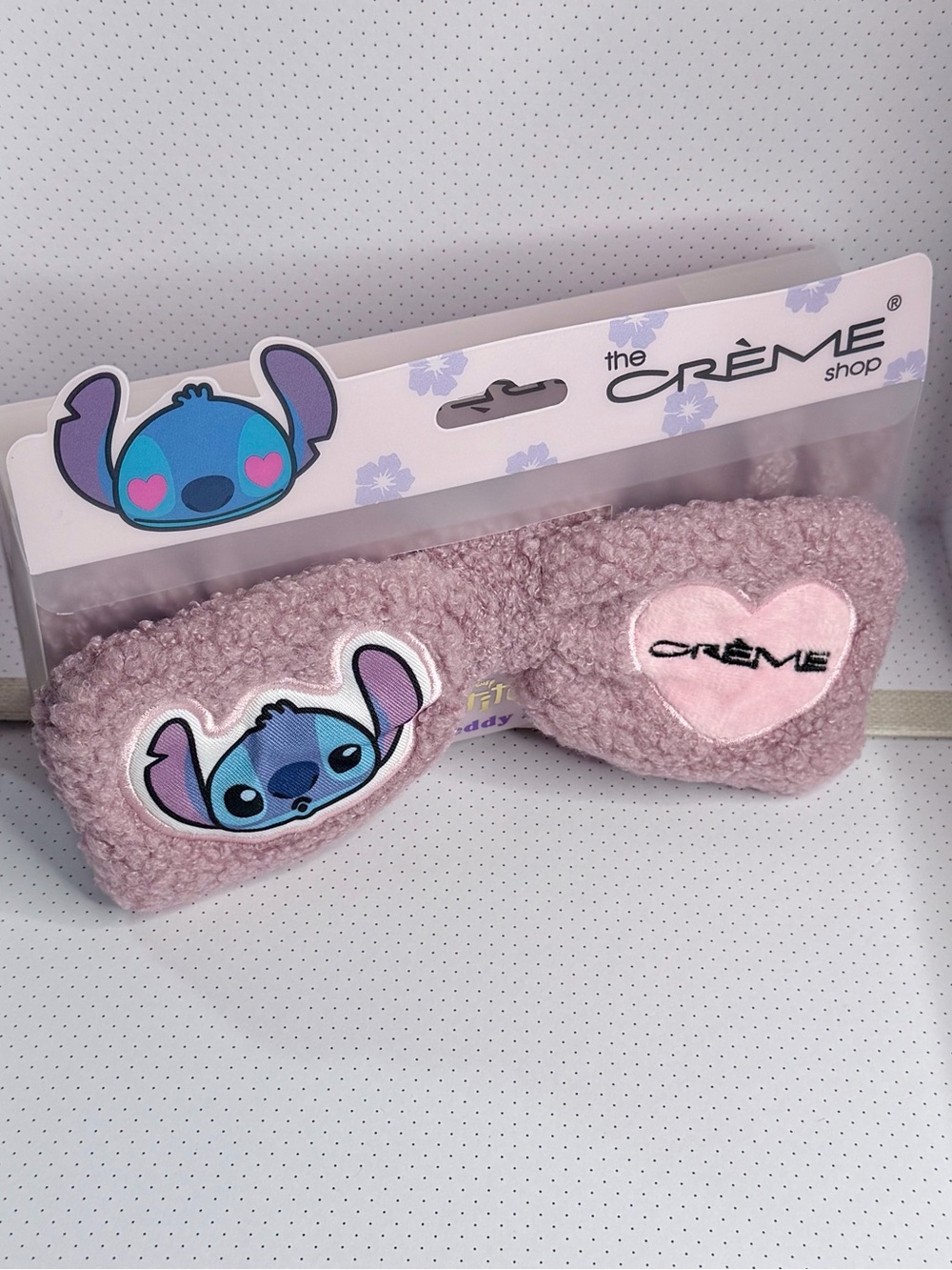 Pink Stitch Sleep Mask